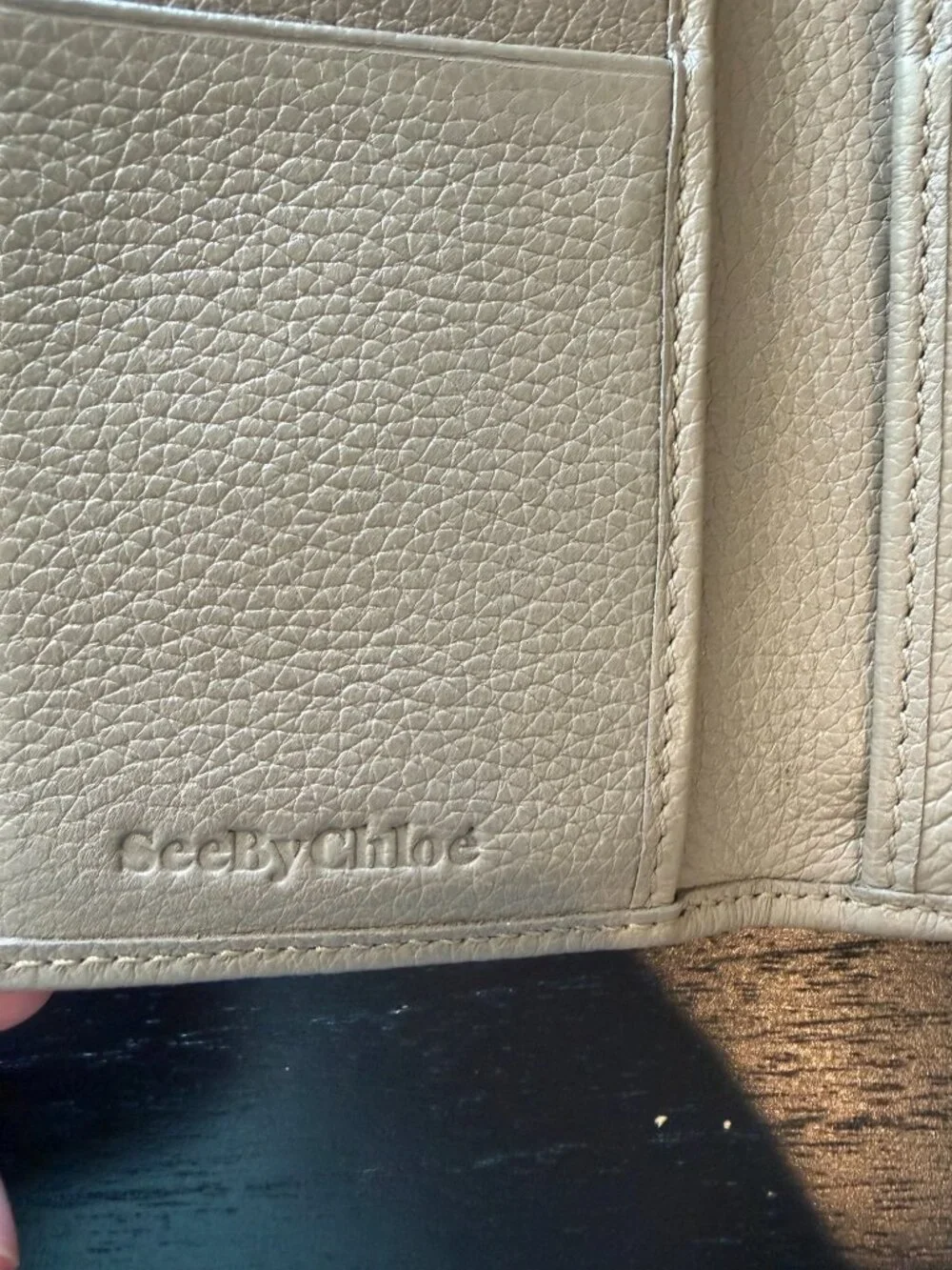 See By Chloe Tan Leather Wallet